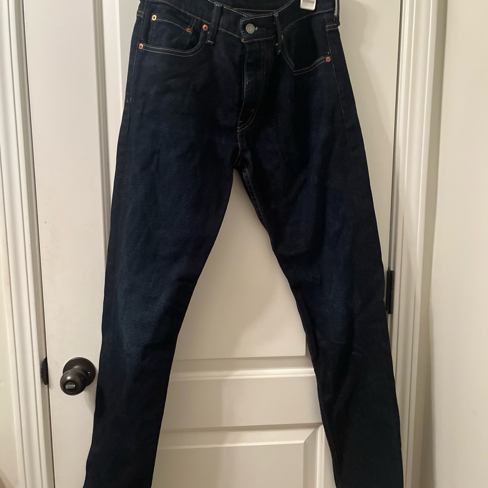 Levi Strauss 512 Men's Blue Denim Jeans Zip Button Pockets Size 30x32 - Picture 15 of 16